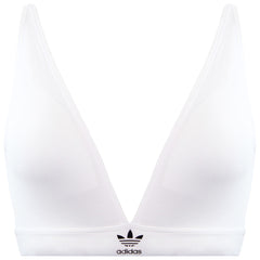 Adidas Unlined Womens White Triangle Bra