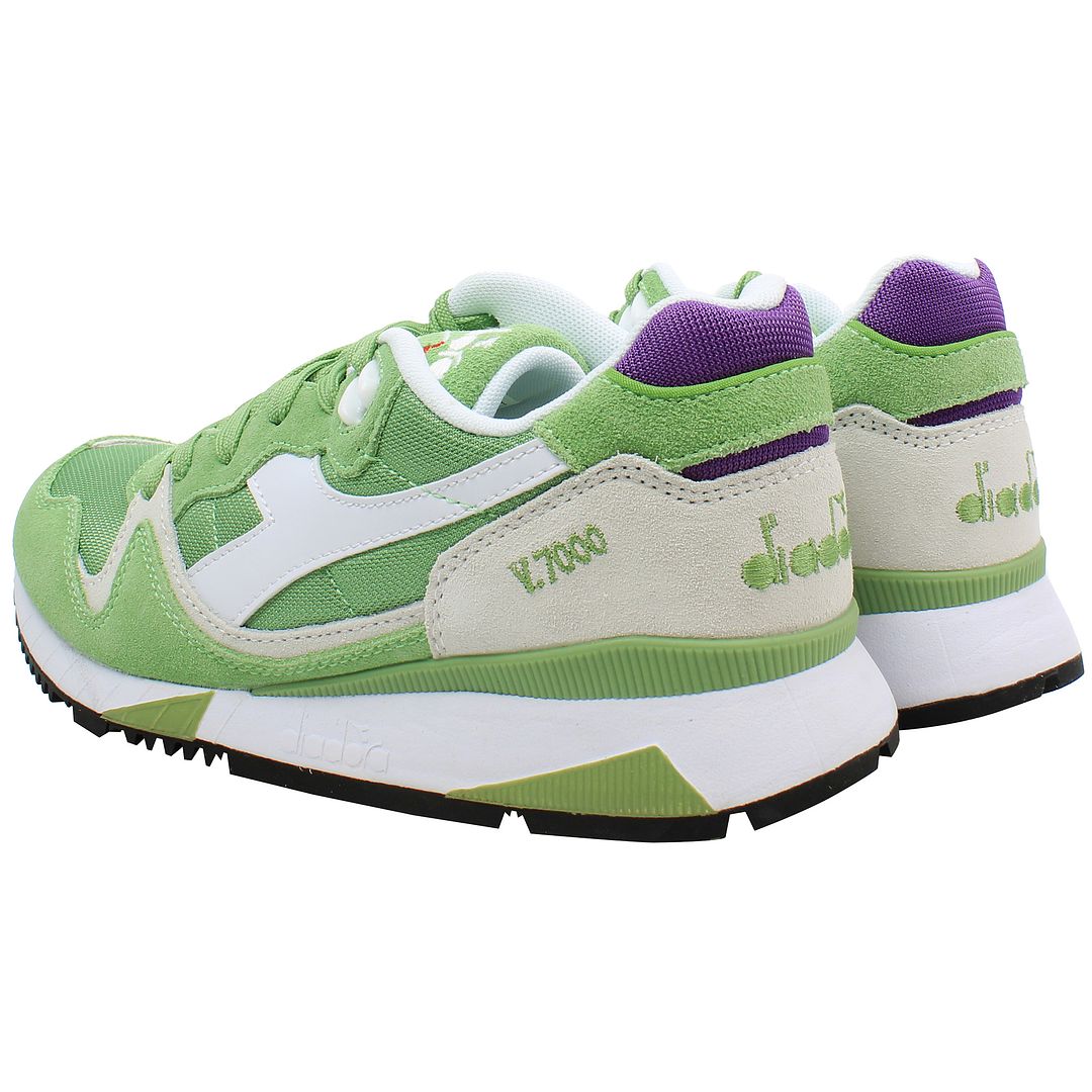 Diadora V7000 Nyl II Mens Green Trainers