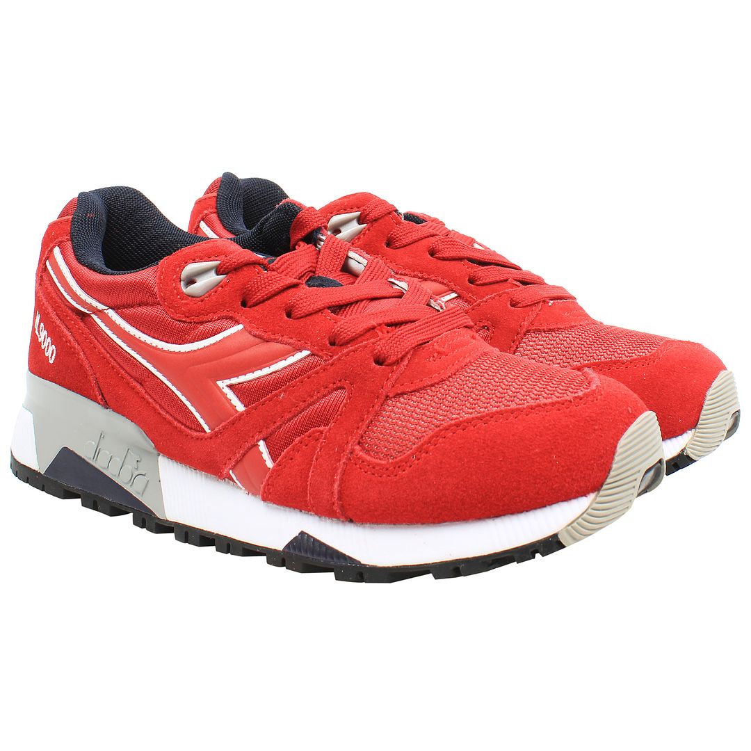 Diadora N9000 Nyl II Mens Red Trainers