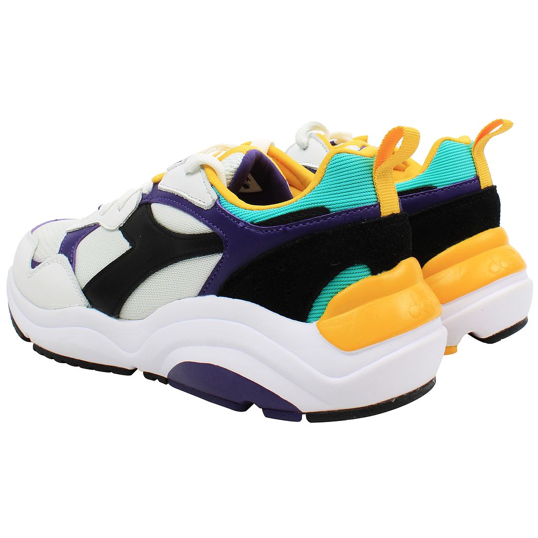 Diadora Whizz Run Mens White/Purple Trainers