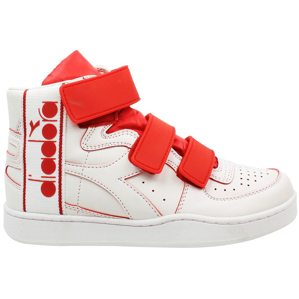 Diadora MI Basket Tape Mens White/Red Trainers