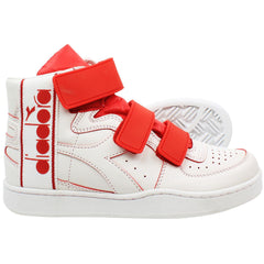 Diadora MI Basket Tape Mens White/Red Trainers