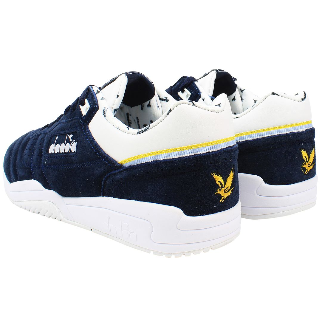 Diadora Action x Lyle & Scott Mens Navy Trainers