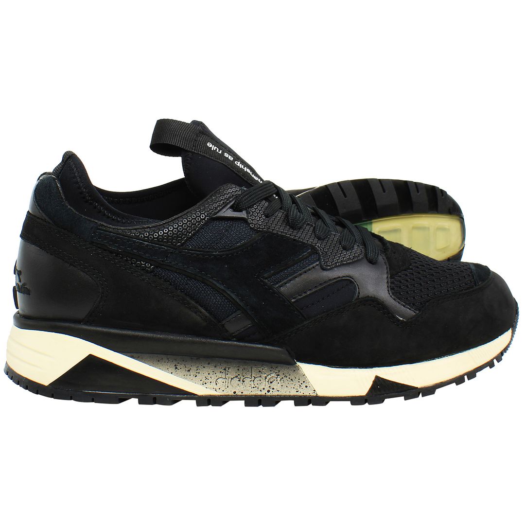 Diadora x Paura N9002 Socks Mens Black Trainers