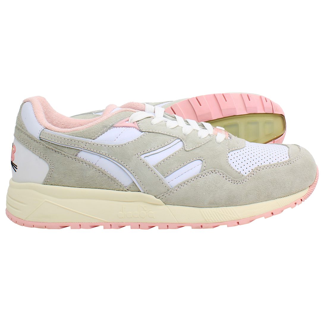 Diadora LC23 N9002 Mens White/Pink Trainers