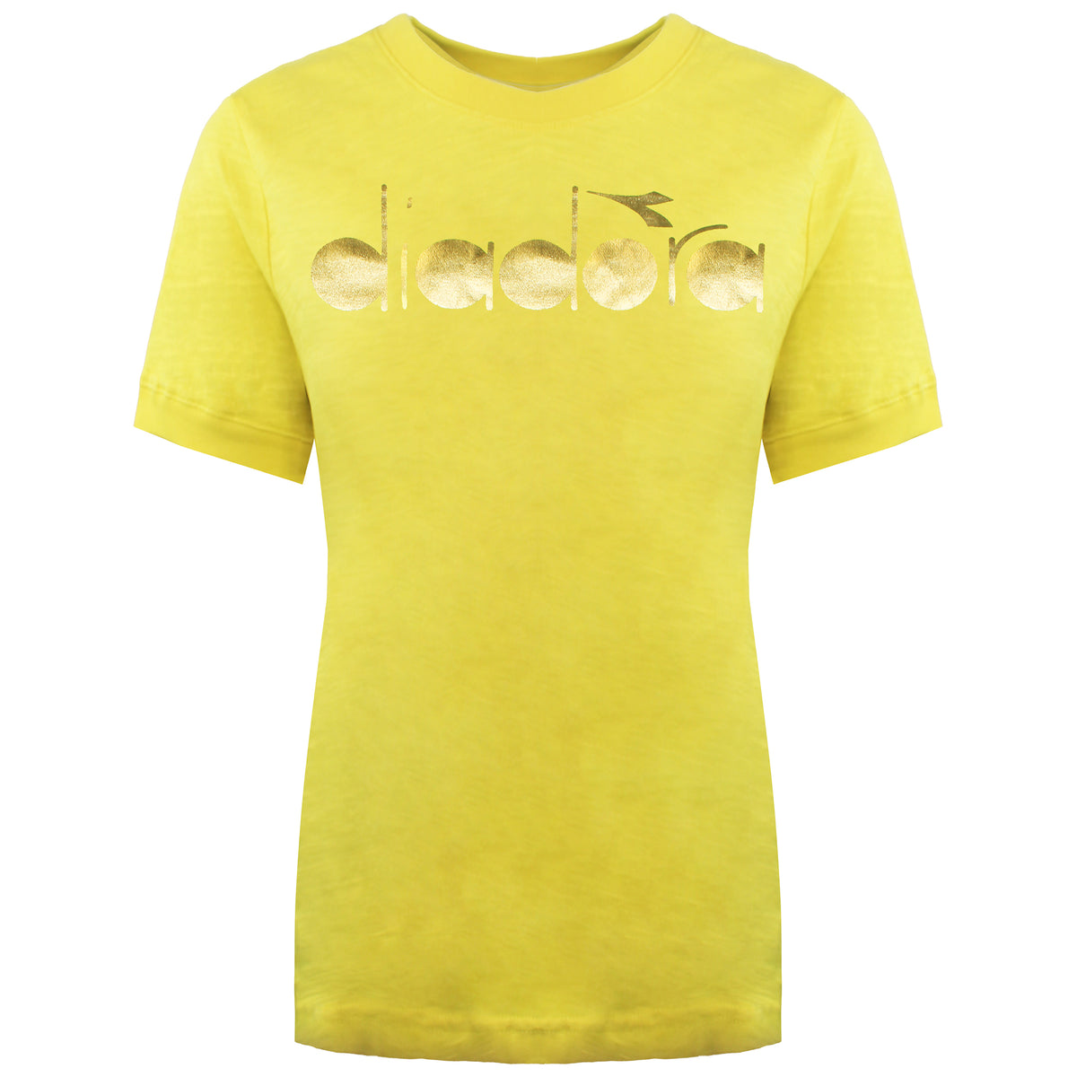 Diadora Sportswear Womens Yellow T-Shirt