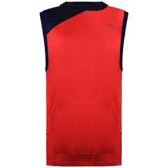 Puma A.C.E. Womens Red/Navy Hooded Vest