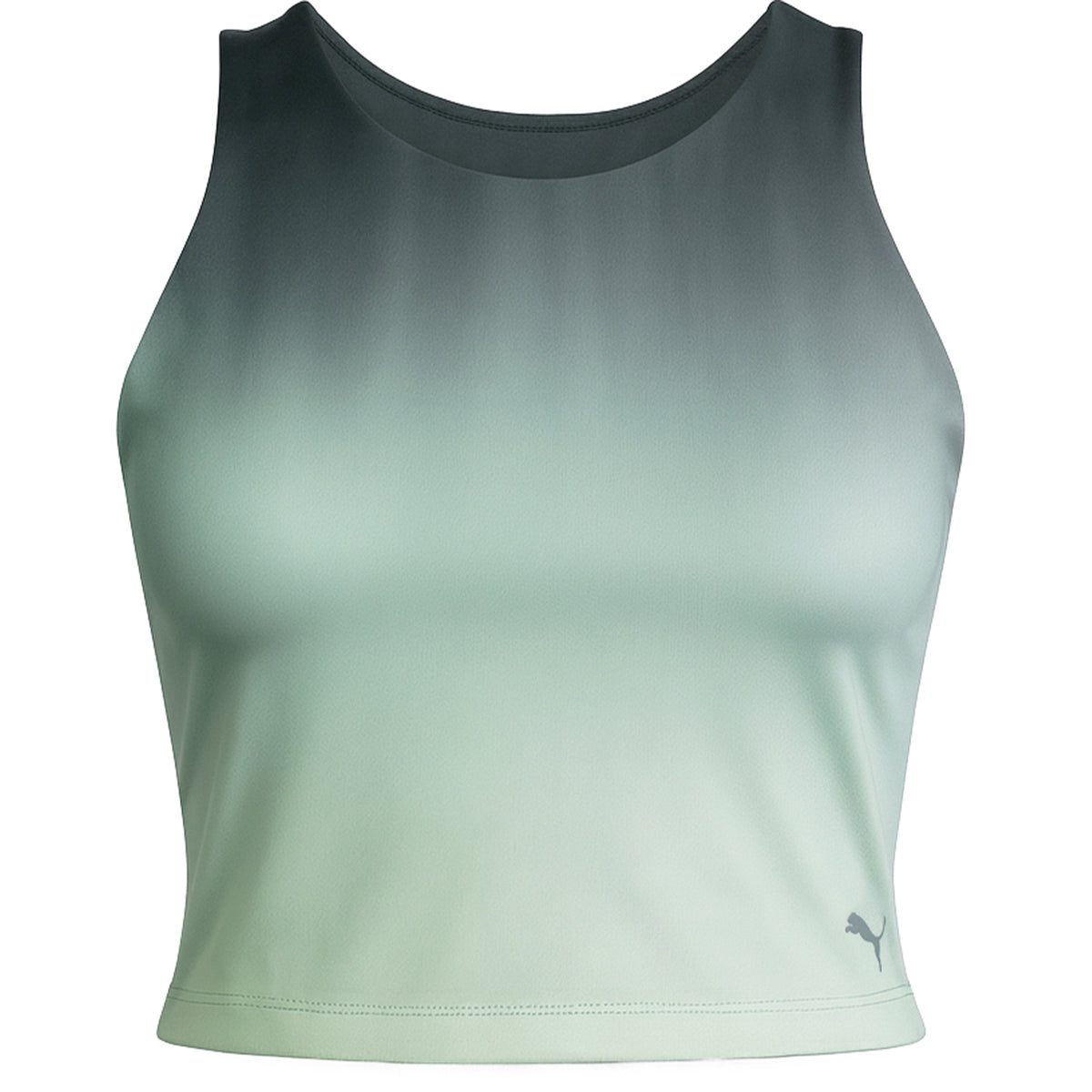 Puma Studio Ombre Womens  Green Crop Top