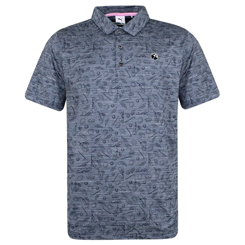 Puma x The Arnold Palmer King Mens Grey Polo Shirt