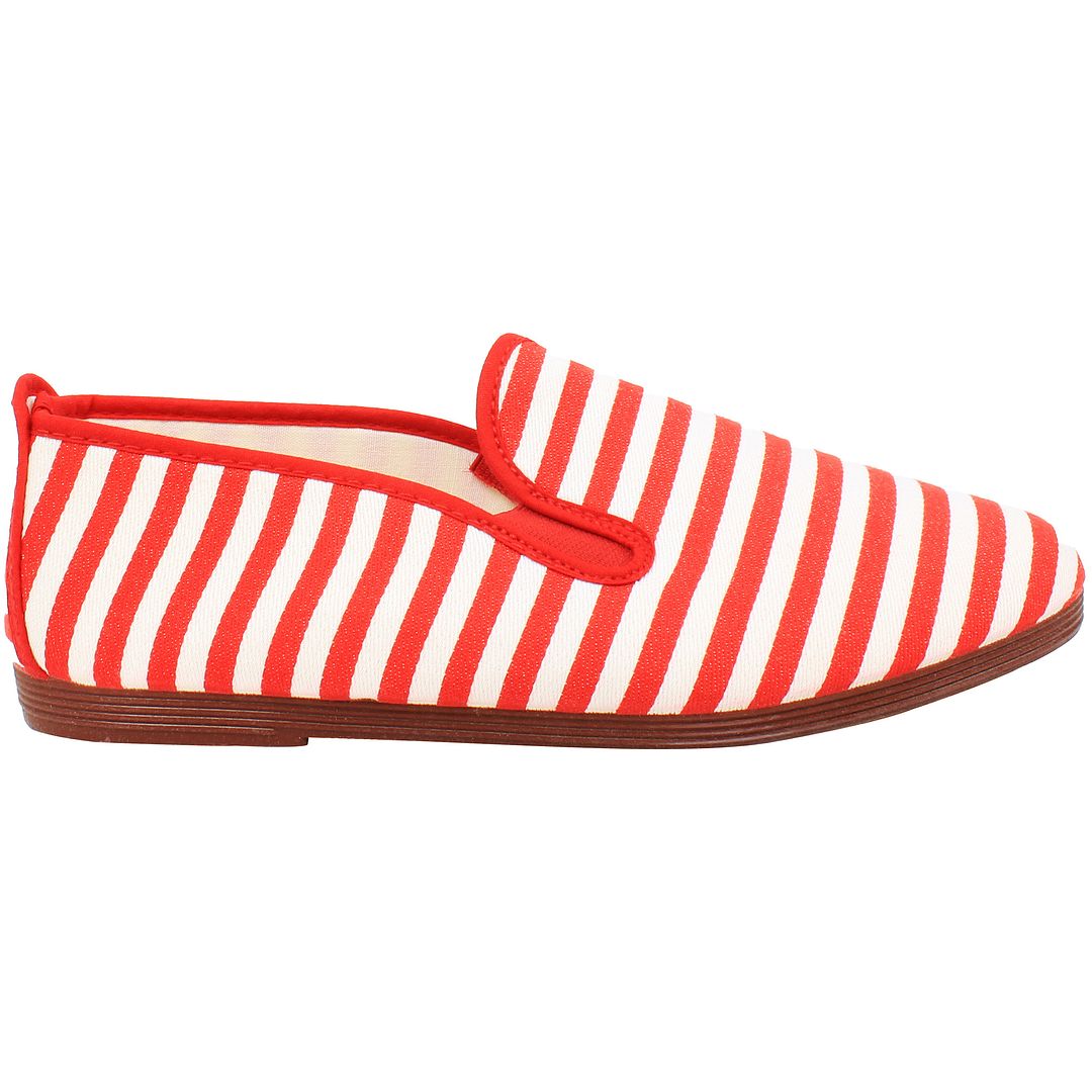 Flossy Style Corella Red/White Plimsolls