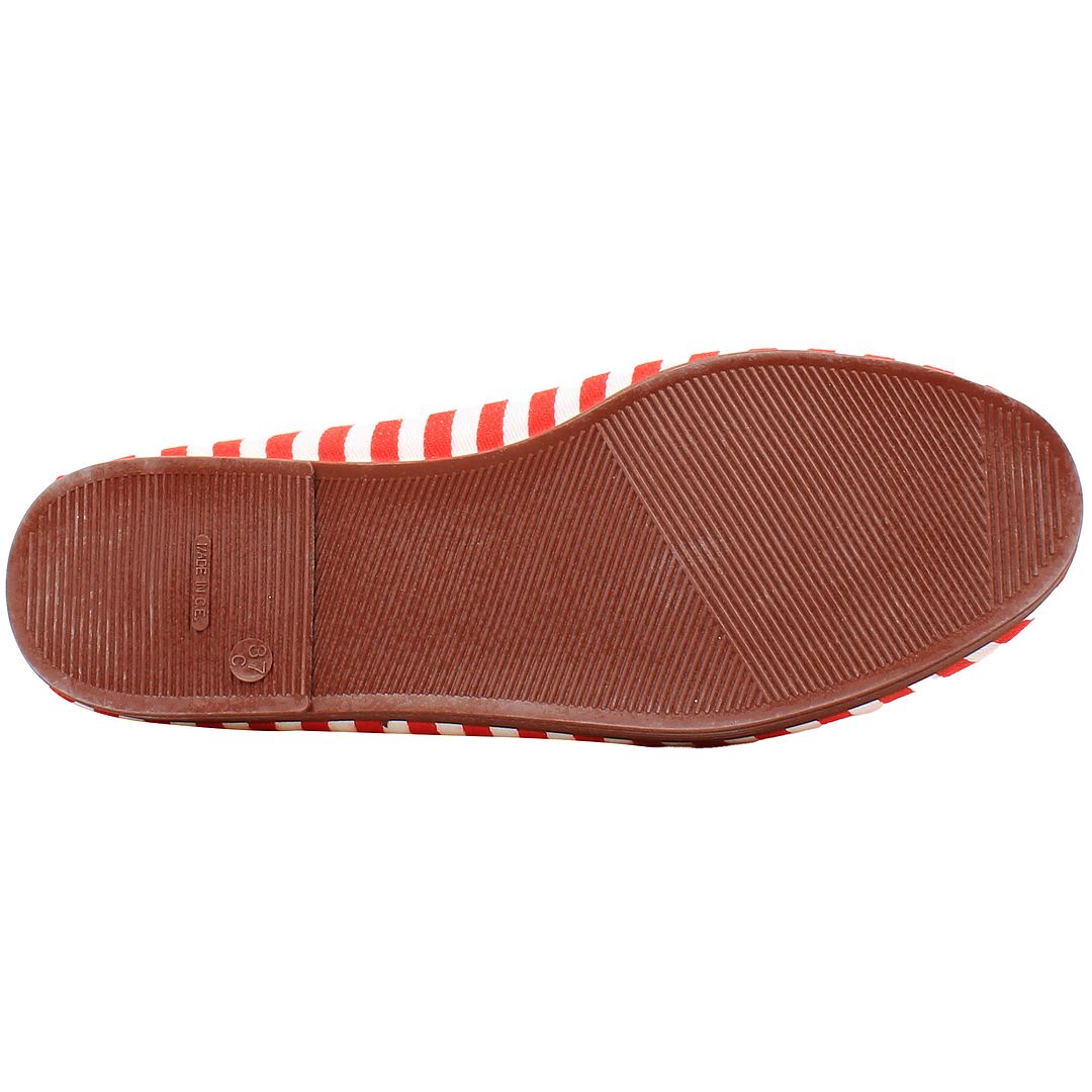 Flossy Style Corella Red/White Plimsolls