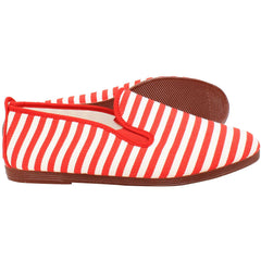 Flossy Style Corella Red/White Plimsolls