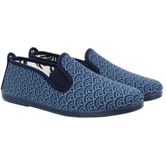 Flossy Style Morgan Navy Plimsolls