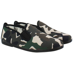 Flossy Style Bruno Mens Camo Plimsolls