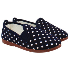 Flossy Style Gallur Kids Navy/White Plimsolls