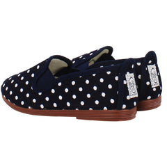 Flossy Style Gallur Kids Navy/White Plimsolls