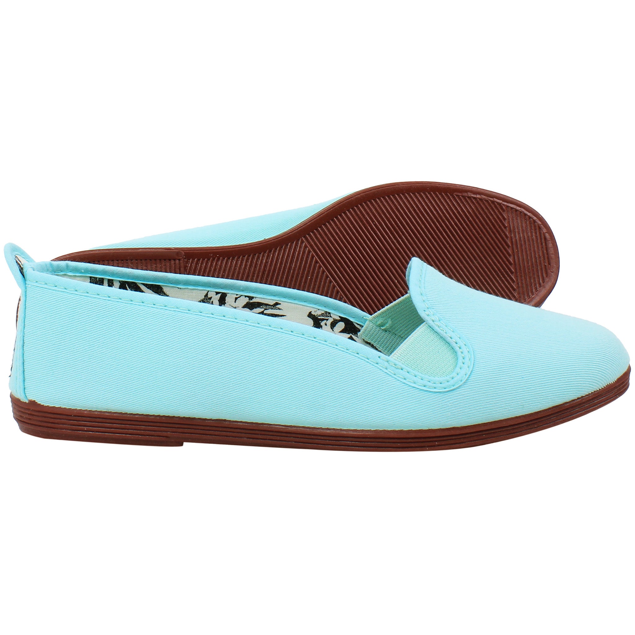 Flossy Mijas Womens Aqua Plimsolls