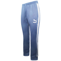 Puma Logo Mens White/Blue Track Pants