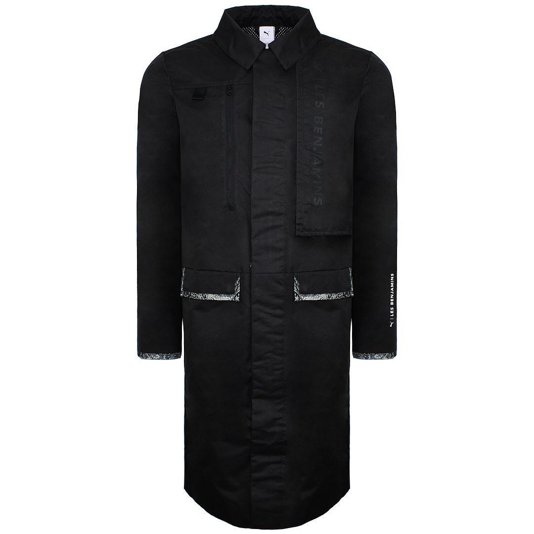 Puma x Les Benjamins Long Mens Black Parka Jacket