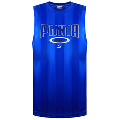 Puma 90s Retro Mens Blue Vest