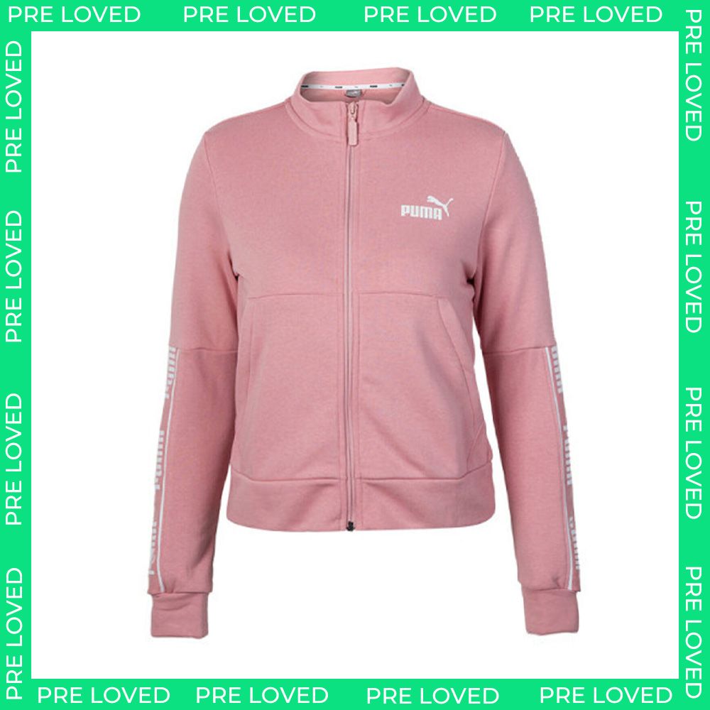 Puma Amplified Womens Pink Track Jacket - Dirty Marks