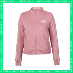 Puma Amplified Womens Pink Track Jacket - Dirty Marks