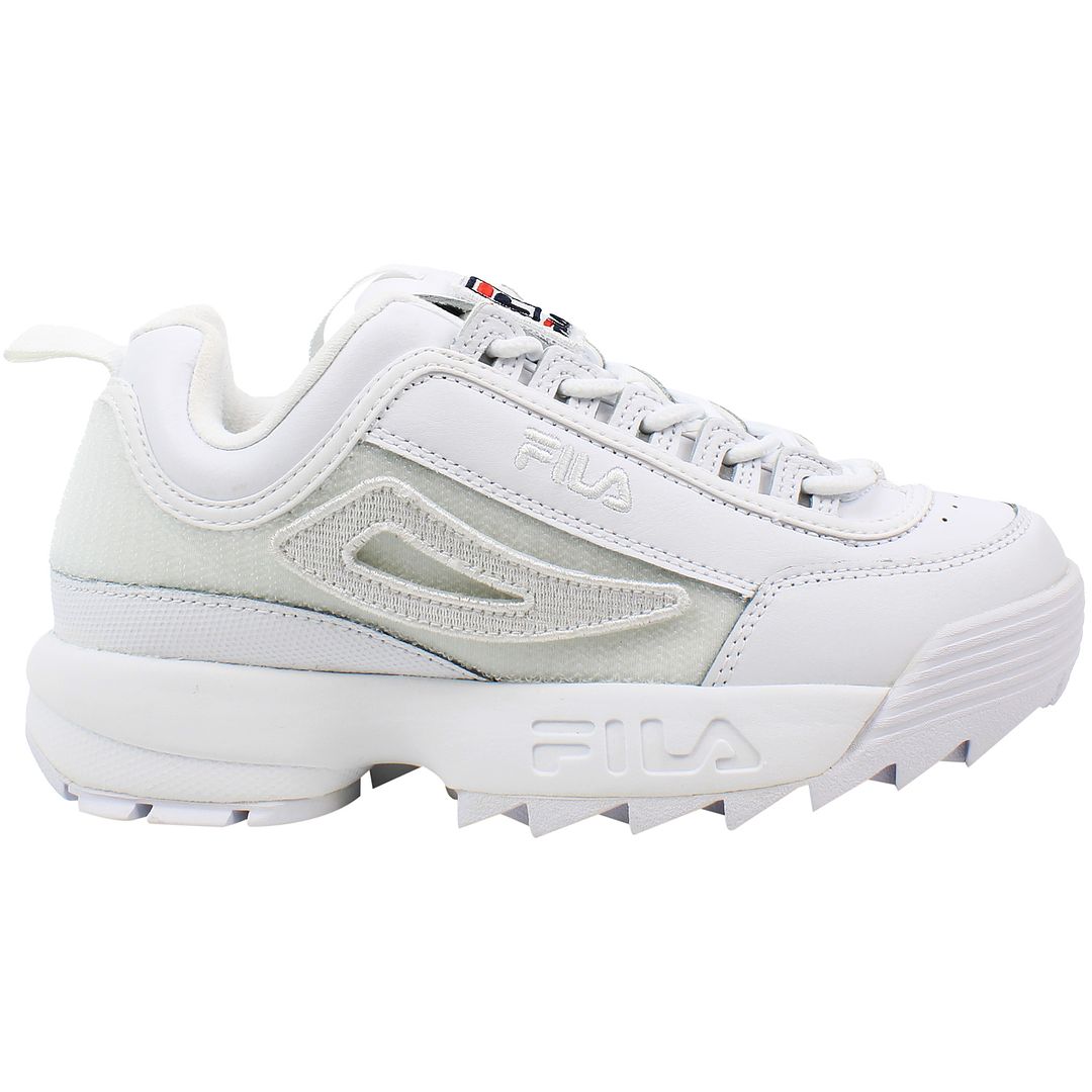 Fila Disruptor II Patches Womens White Trainers