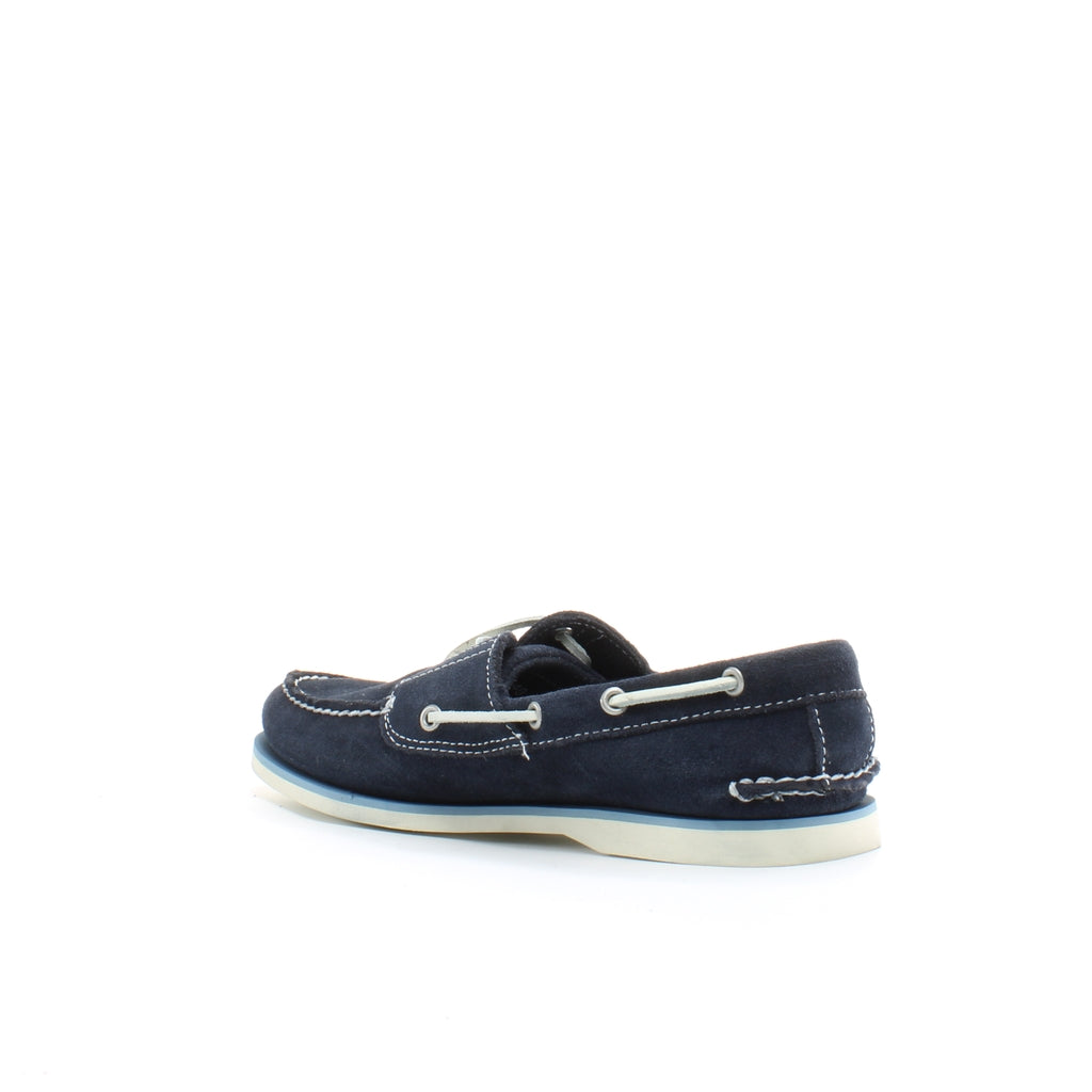 Timberland Classic 2 Eye Mens Navy Suede Boat Shoes