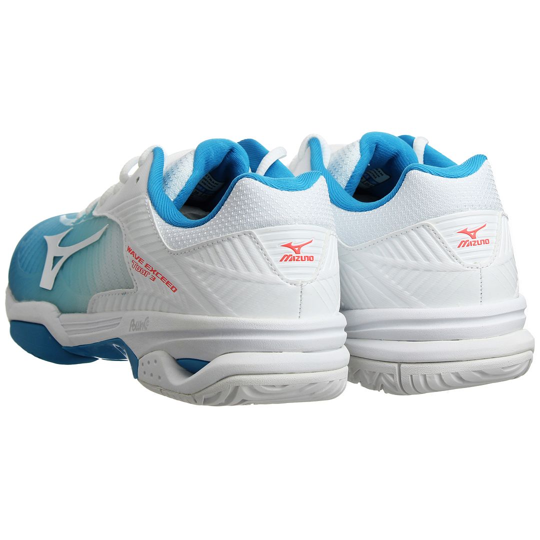 Mizuno Wave Exceed Tour 3 AC Womens White Tennis Shoes