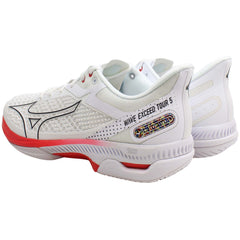 Mizuno Wave Exceed Tour 5 AC Womens White Tennis Shoes