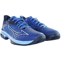 Mizuno Wave Exceed Tour 5 CC Mens Blue Tennis Shoes