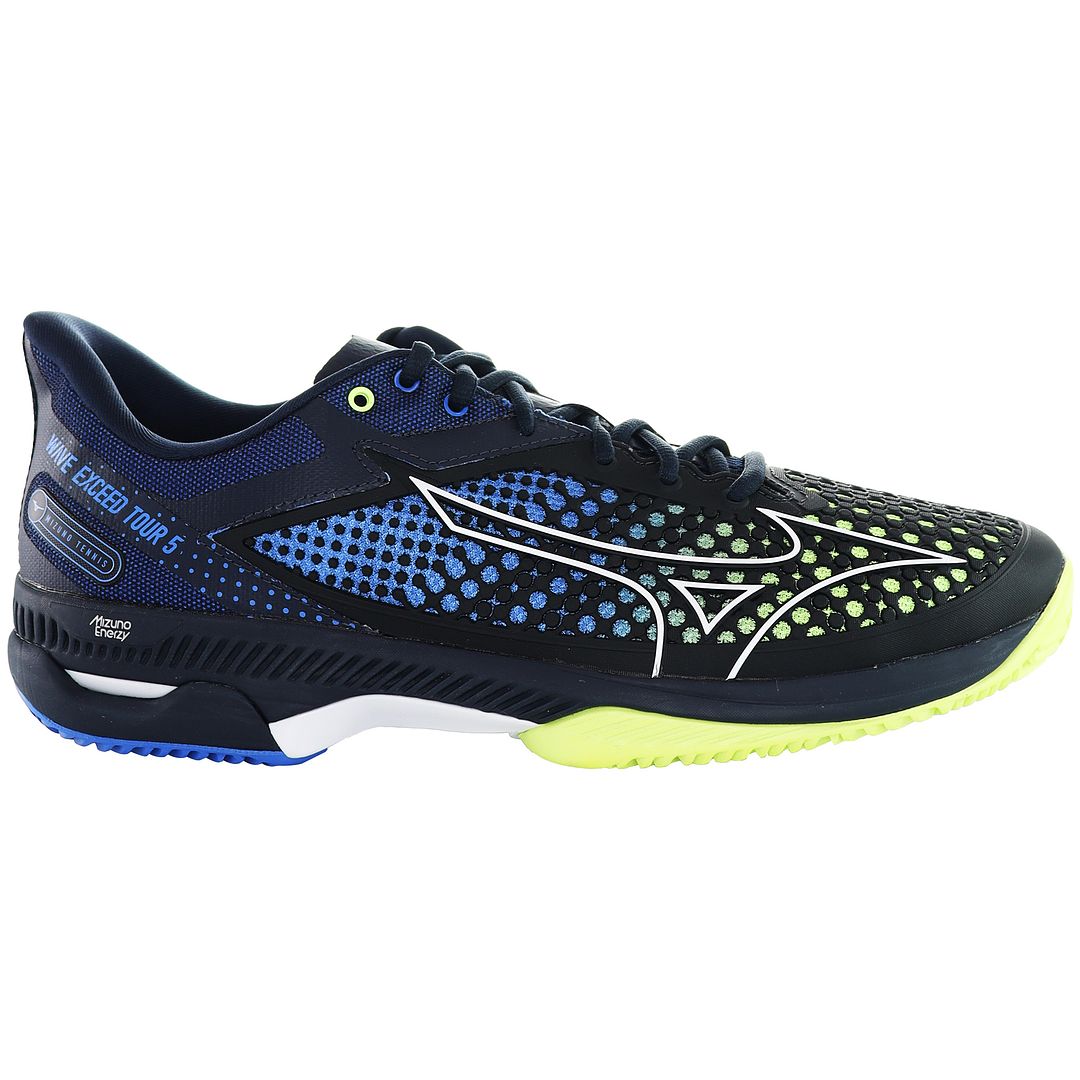 Mizuno Wave Exceed Tour 5 CC Mens Blue Tennis Shoes