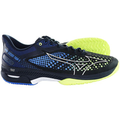 Mizuno Wave Exceed Tour 5 CC Mens Blue Tennis Shoes