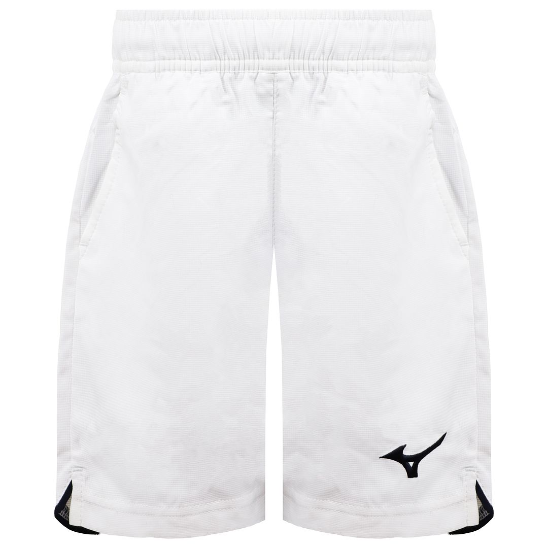 Mizuno Hex Rect Kids White Shorts