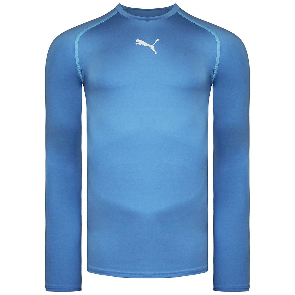 Puma Logo Mens Light Blue Top