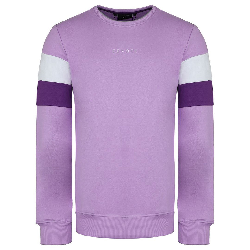 Devote London Cante Mens Lilac/Purple Sweater