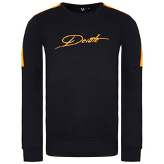 Devote London Baldwin Mens Black/Orange Sweater