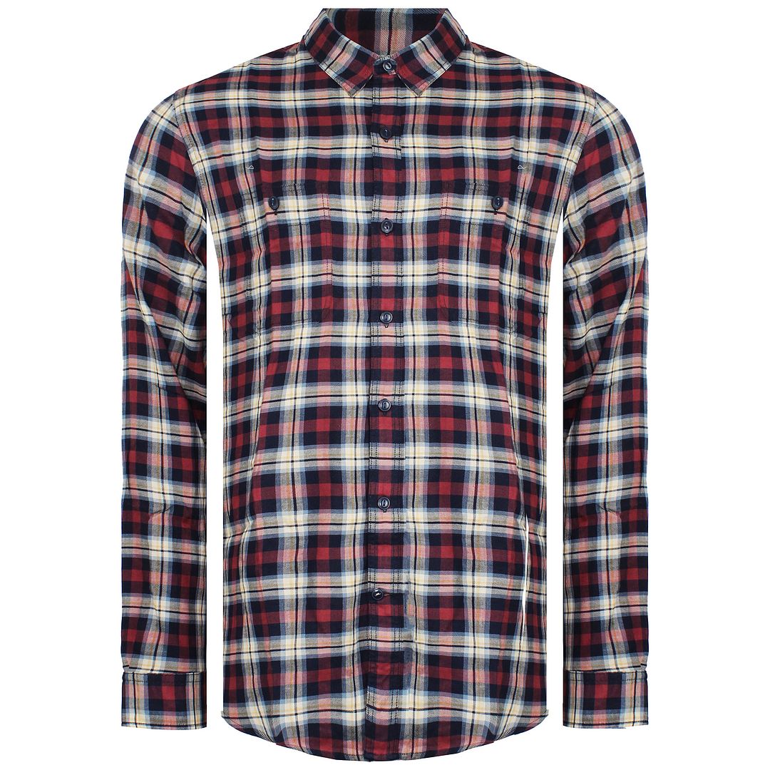 Dockers Checkered Mens Red/White Shirt