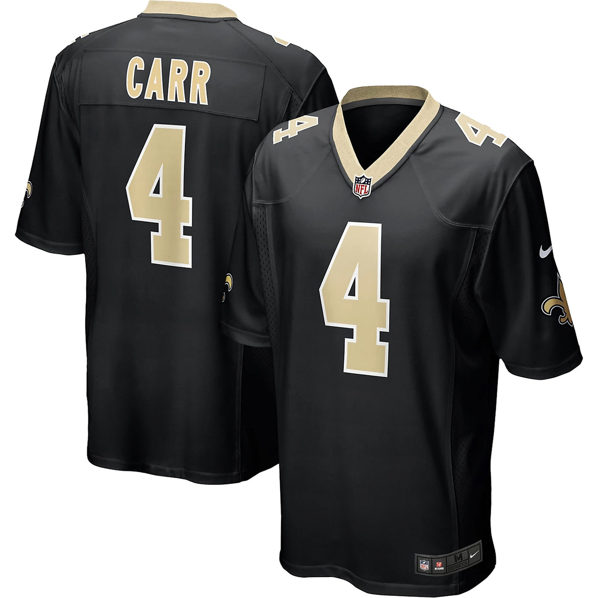 Nike NFL New Orleans Saints 4 Derek Carr Home Game Jersey