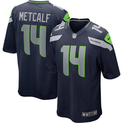 Nike NFL Seattle Seahawks 14 Metcalf Home Game Jersey
