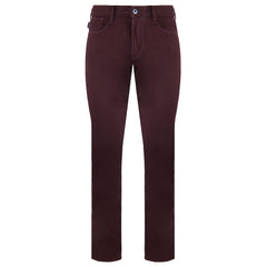 Armani Jeans Slim Fit Mens Burgundy Jeans