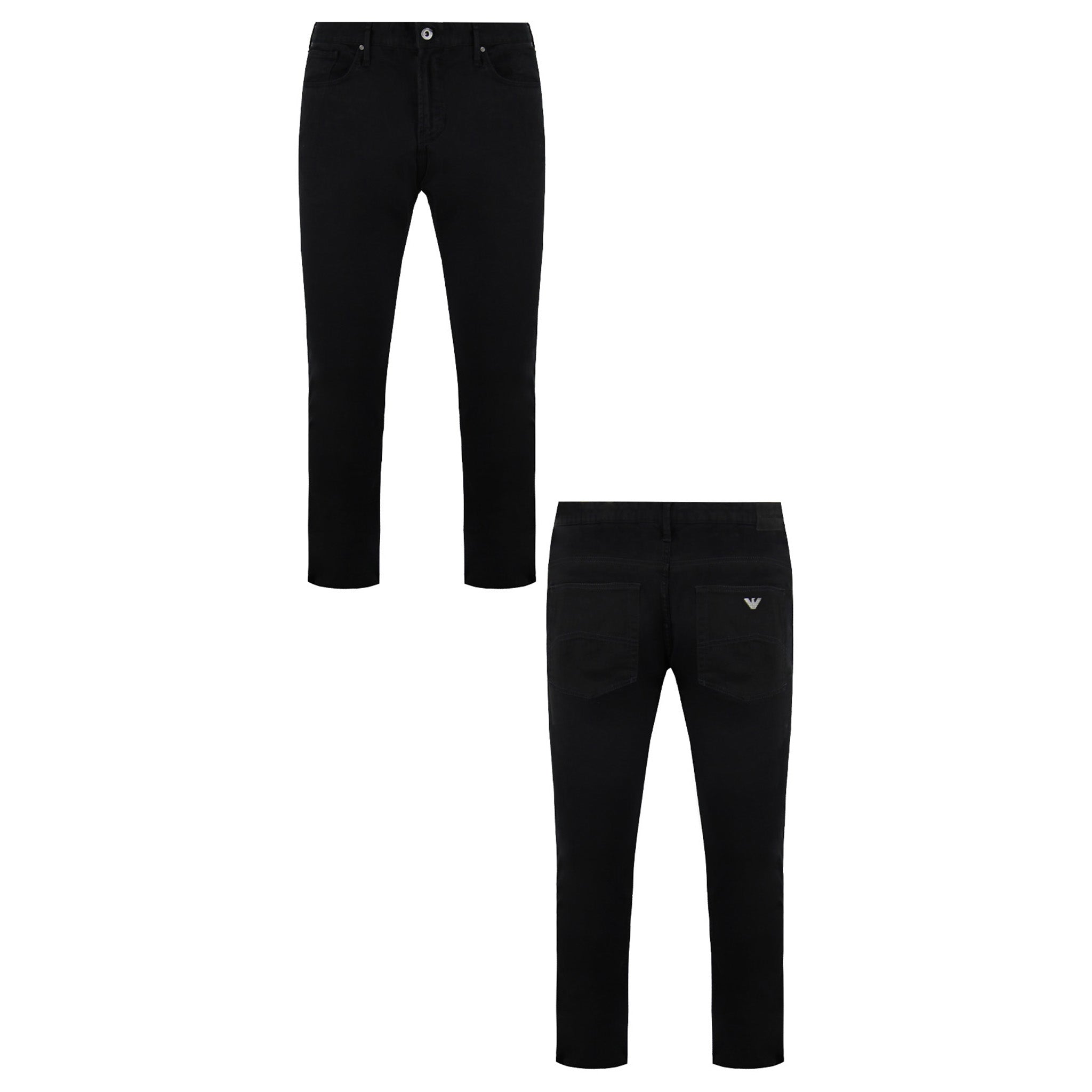 Emporio Armani J15 Regular Fit  Mens Black Jeans