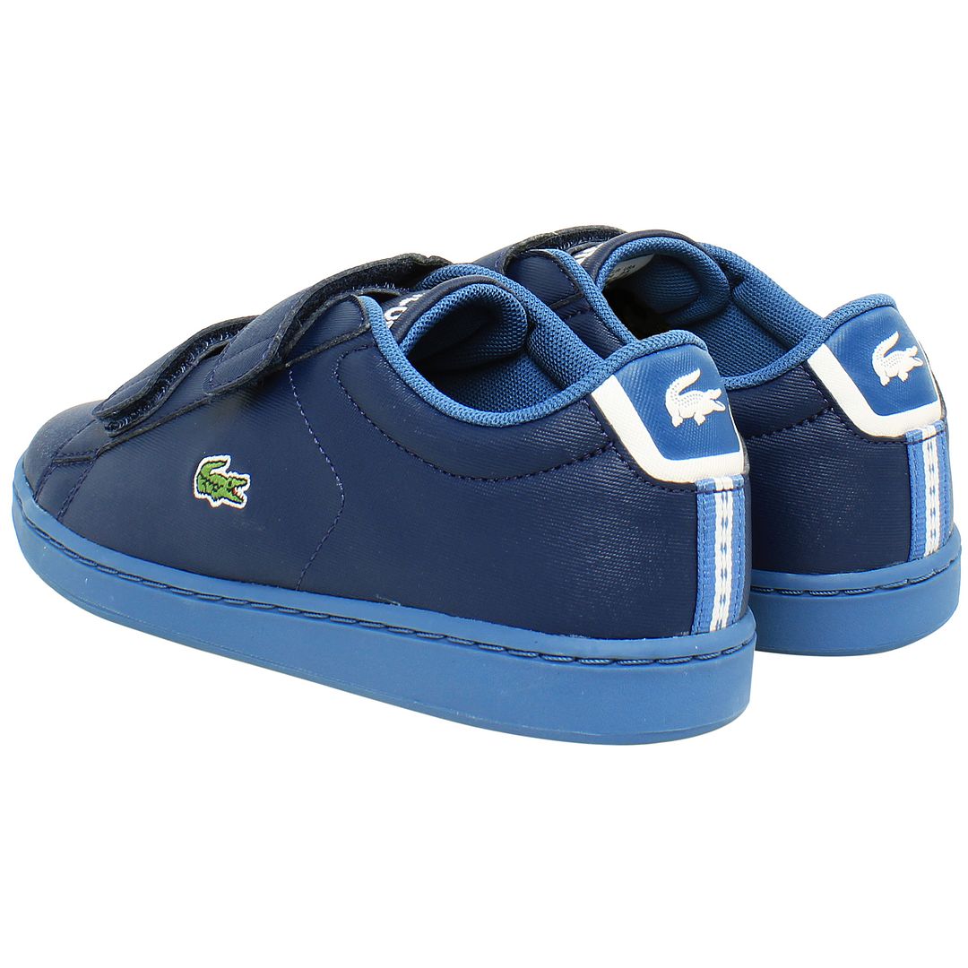 Lacoste Carnaby Evo Kids Navy Trainers