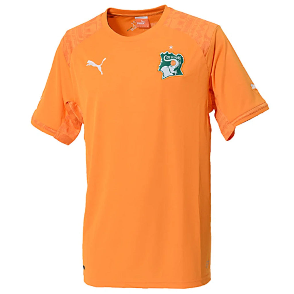 Puma Ivory Coast Home 2014 Mens Orange T-Shirt