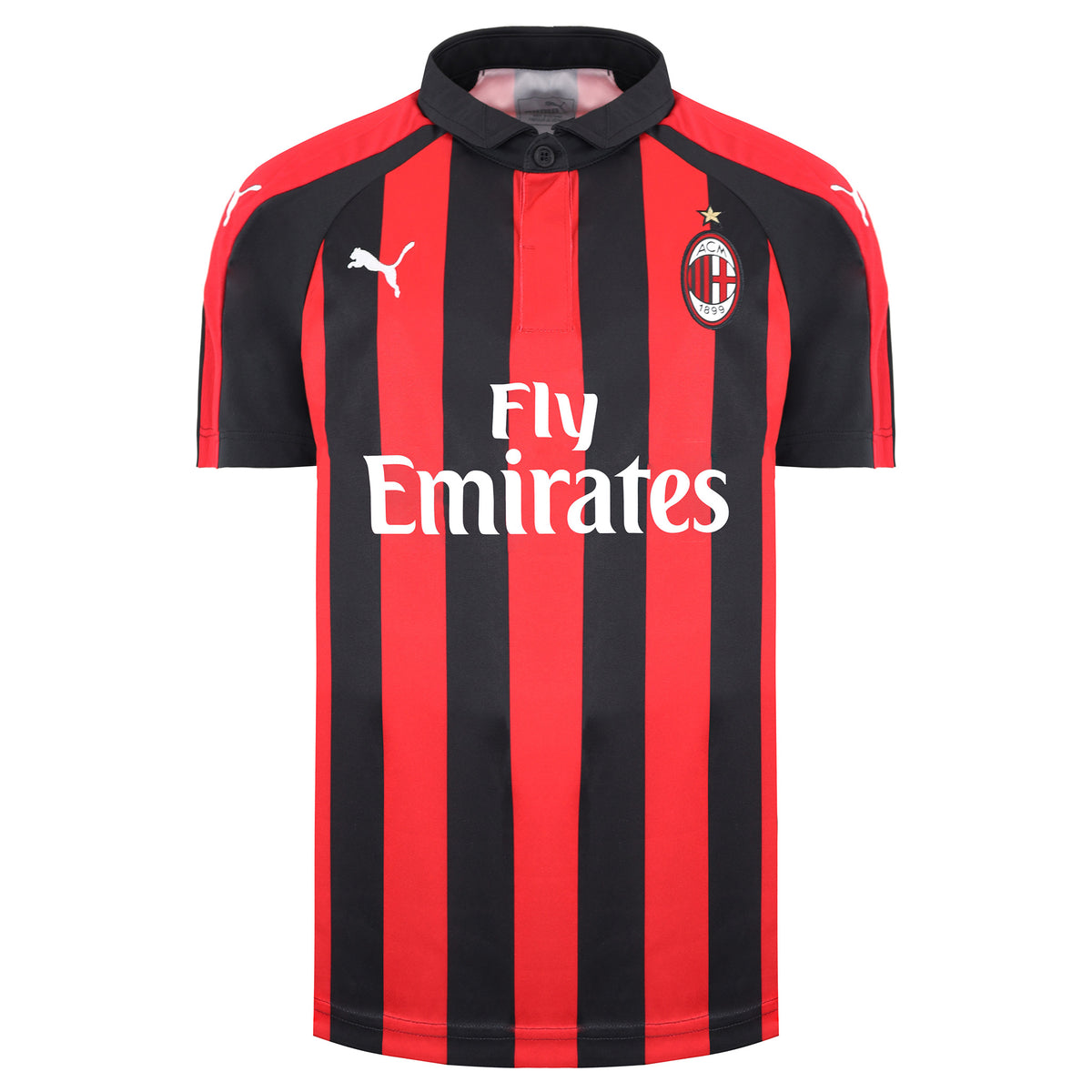 Puma AC Milan Home Kids Red/Black Football Shirt