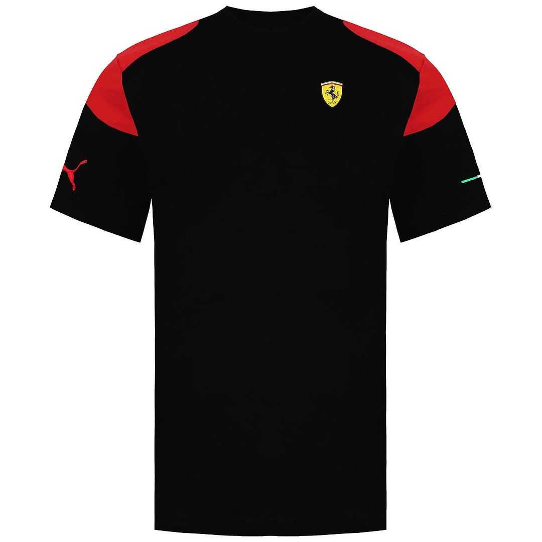 Puma Scuderia Ferrari Kids Black/Red T-Shirt