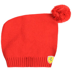 Puma SF Ferrari Mini Cats Rosso Corsa Mittens Scarf Hat Kids Set