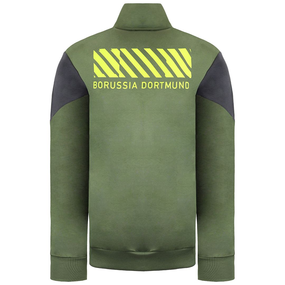 Puma BVB 09 Borussia Dortmund Mens Green Sweater