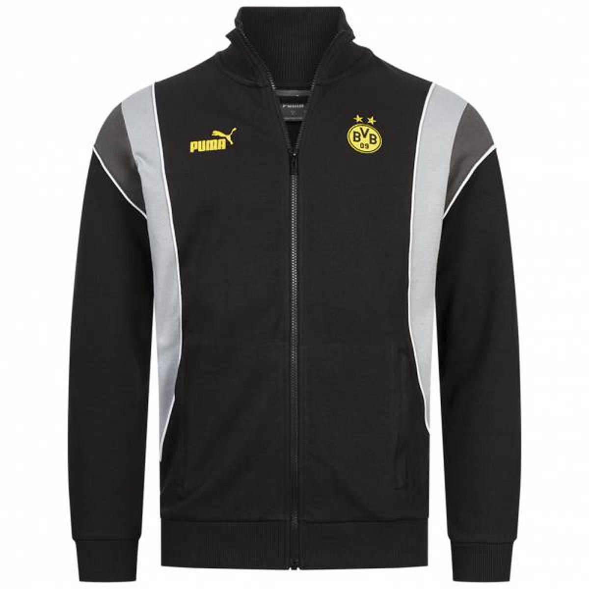 Puma Borussia Dortmund BVB FtblArchive Mens Black Track Jacket