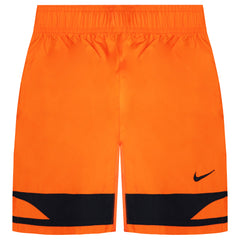 Nike Logo Kids Orange/Black Shorts